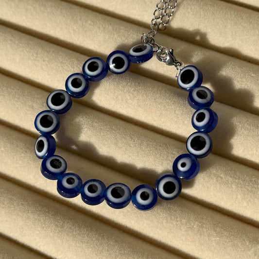 Dark Blue Evil Eye Bracelet