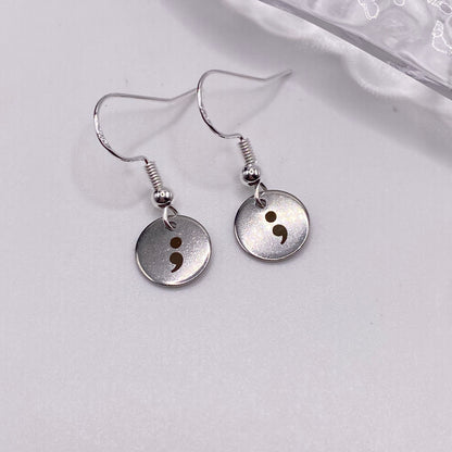 Semi Colon Earrings