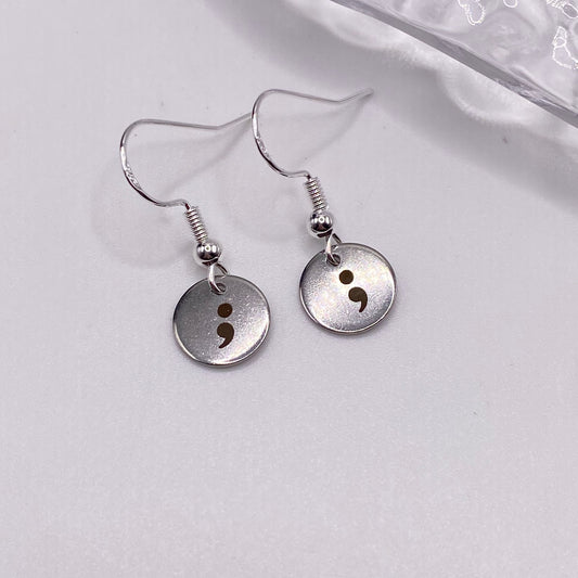 Semi Colon Earrings