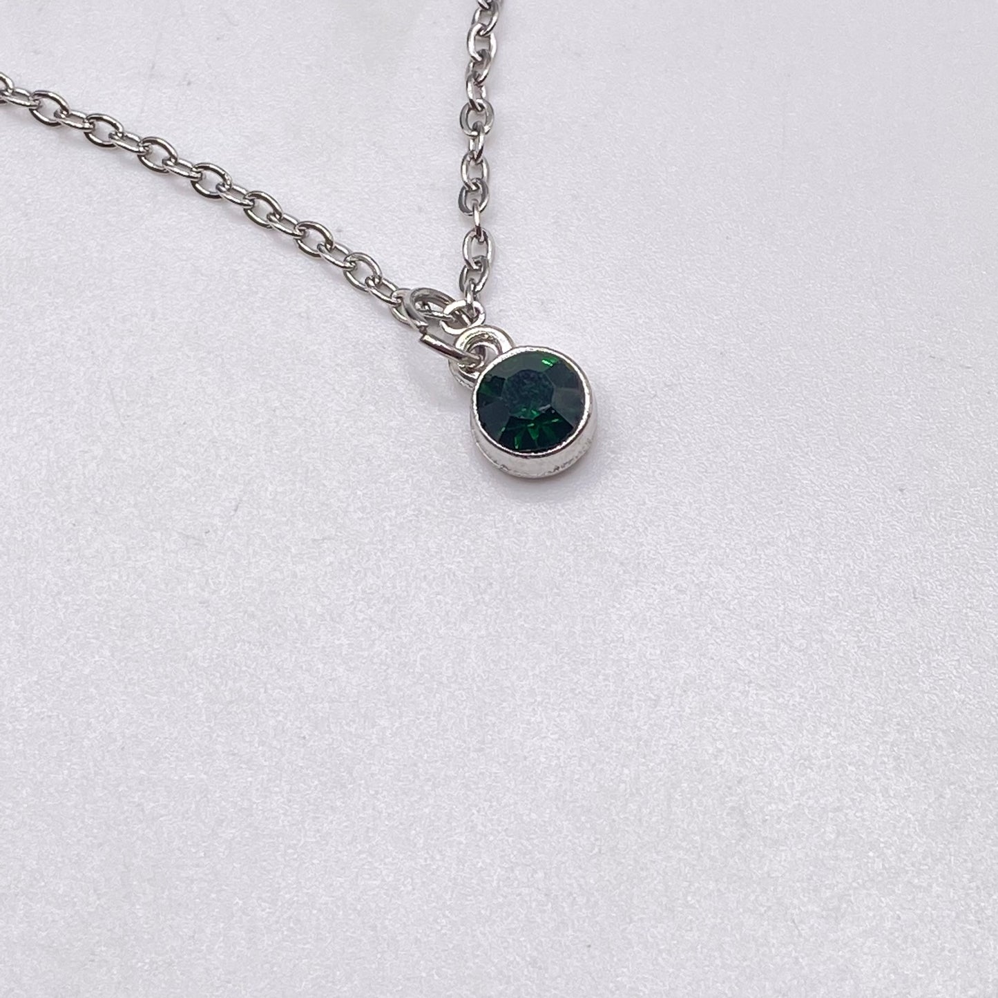 Gemstone Birthstone Crystal Necklace
