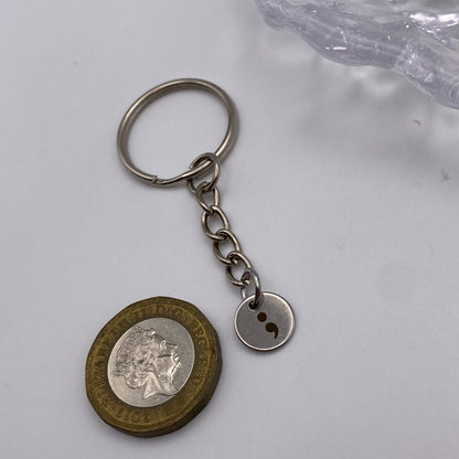 Semi Colon Keyring