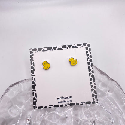 Rubber Duck Stud Earrings