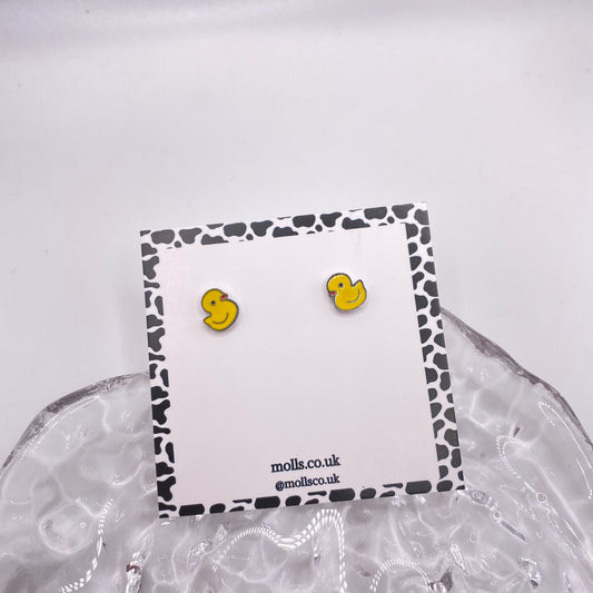 Rubber Duck Stud Earrings