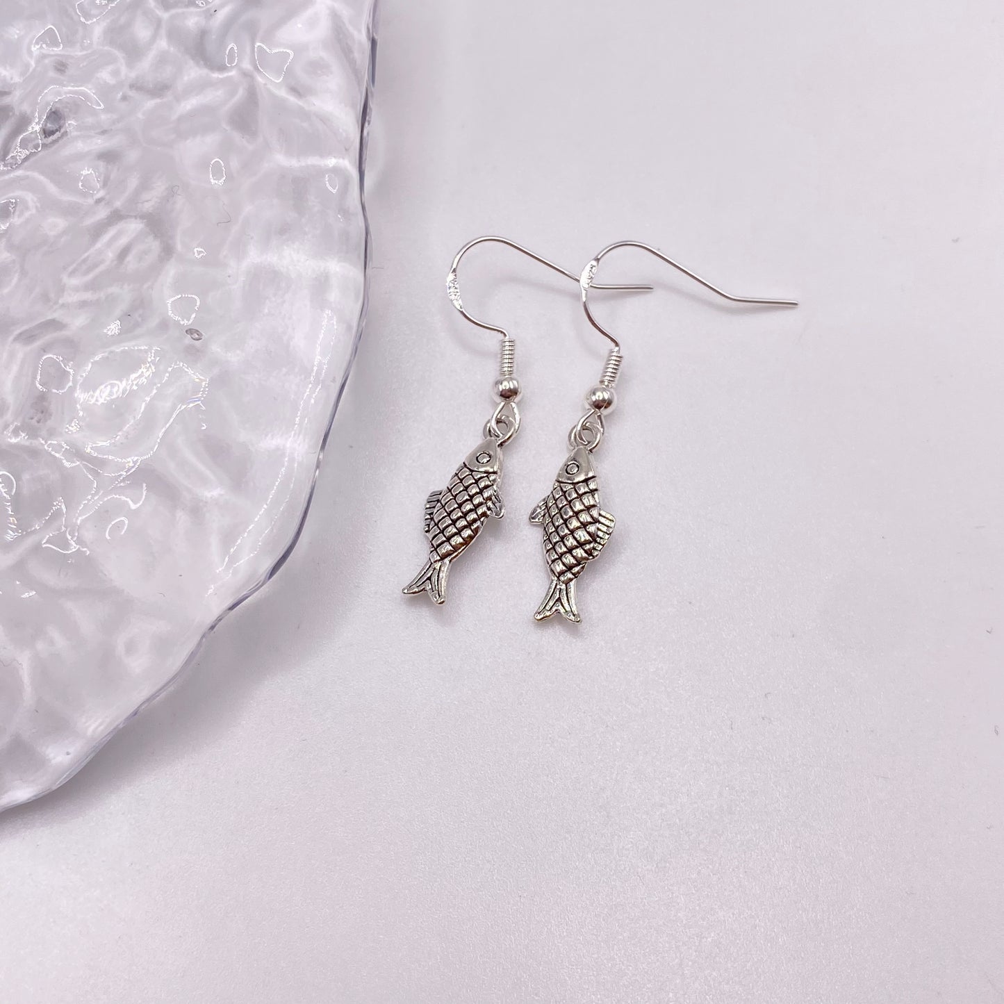 Silver Fish Earrings
