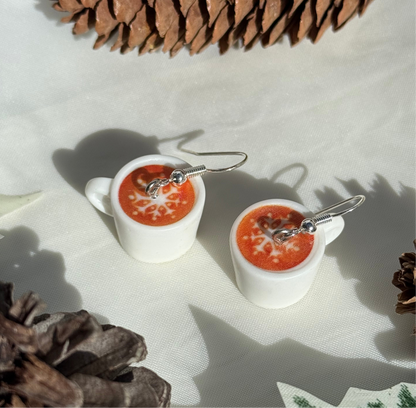 Christmas Coffee Earrings