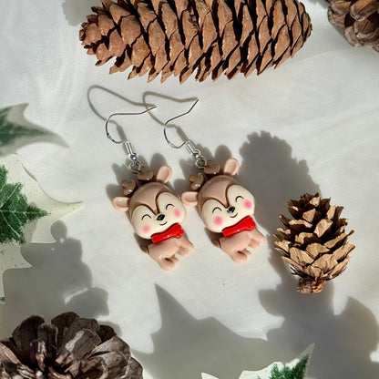 Chunky Reindeer Earrings