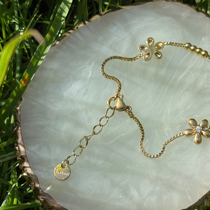 Gold Flower Bracelet