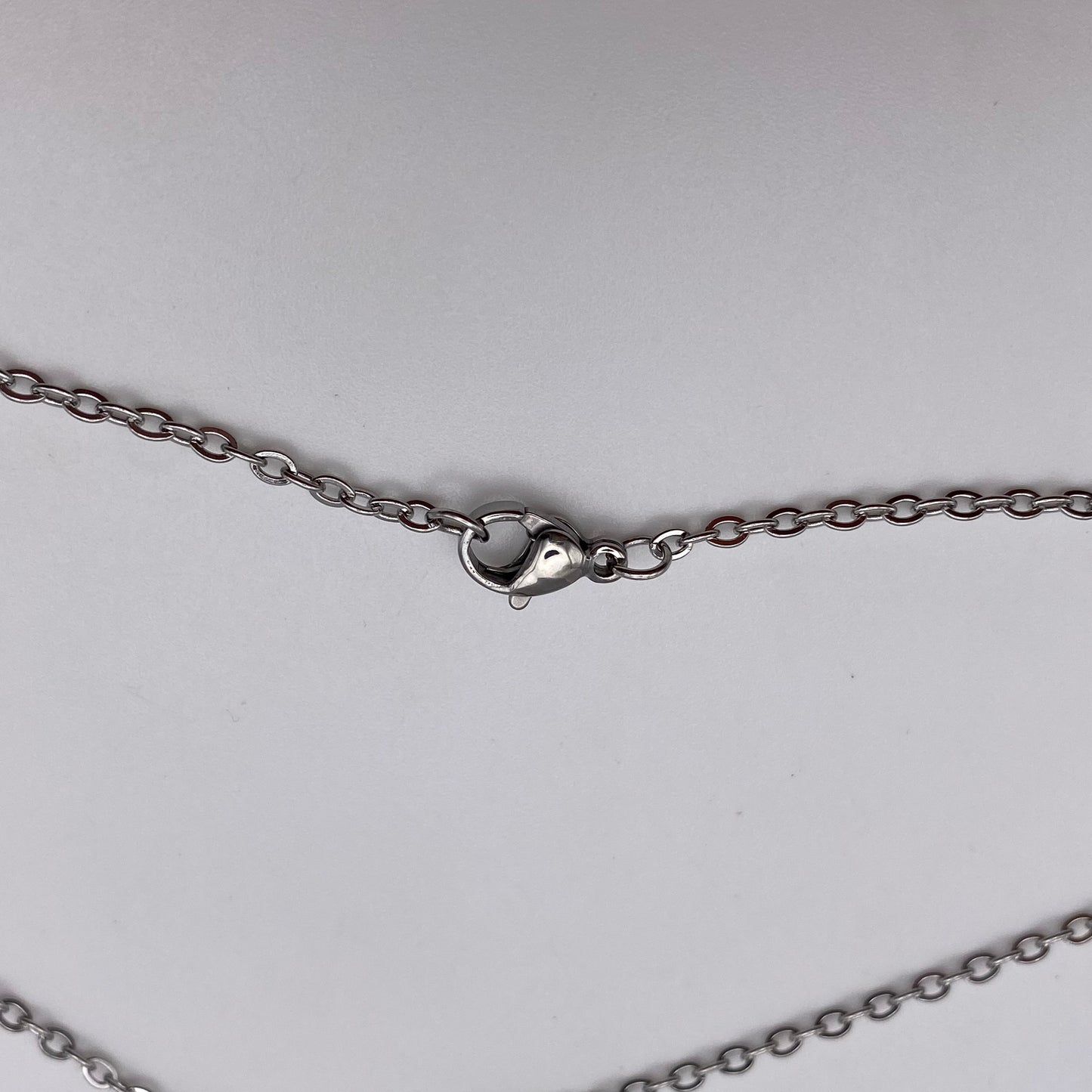 Silver Ribbon Bow Necklace