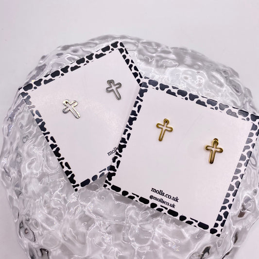 Cross Stud Earrings