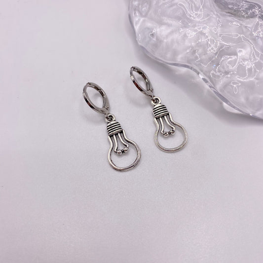 Lightbulb Huggie Hoop Earrings