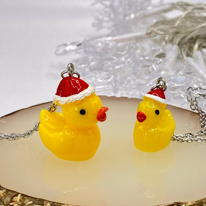 Santa Duck Necklace