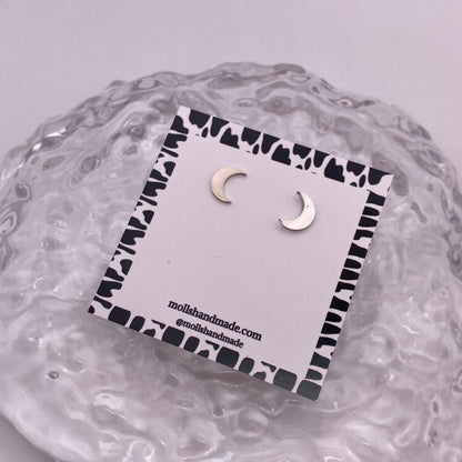 Moon Stud Earrings