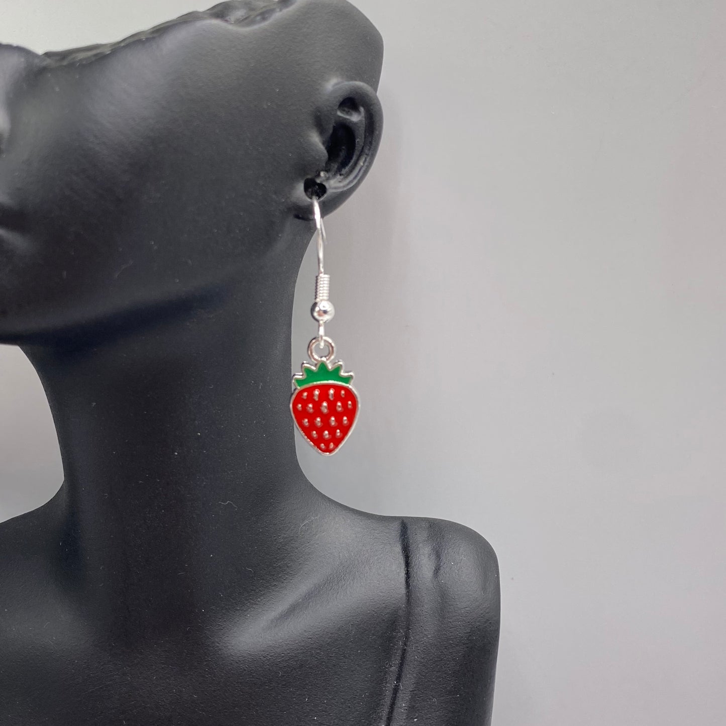 Red Strawberry Earrings