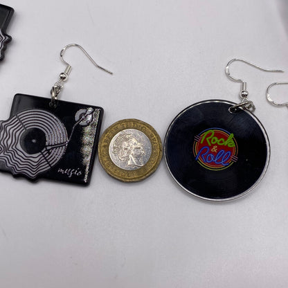 Vinyl Record Earrings