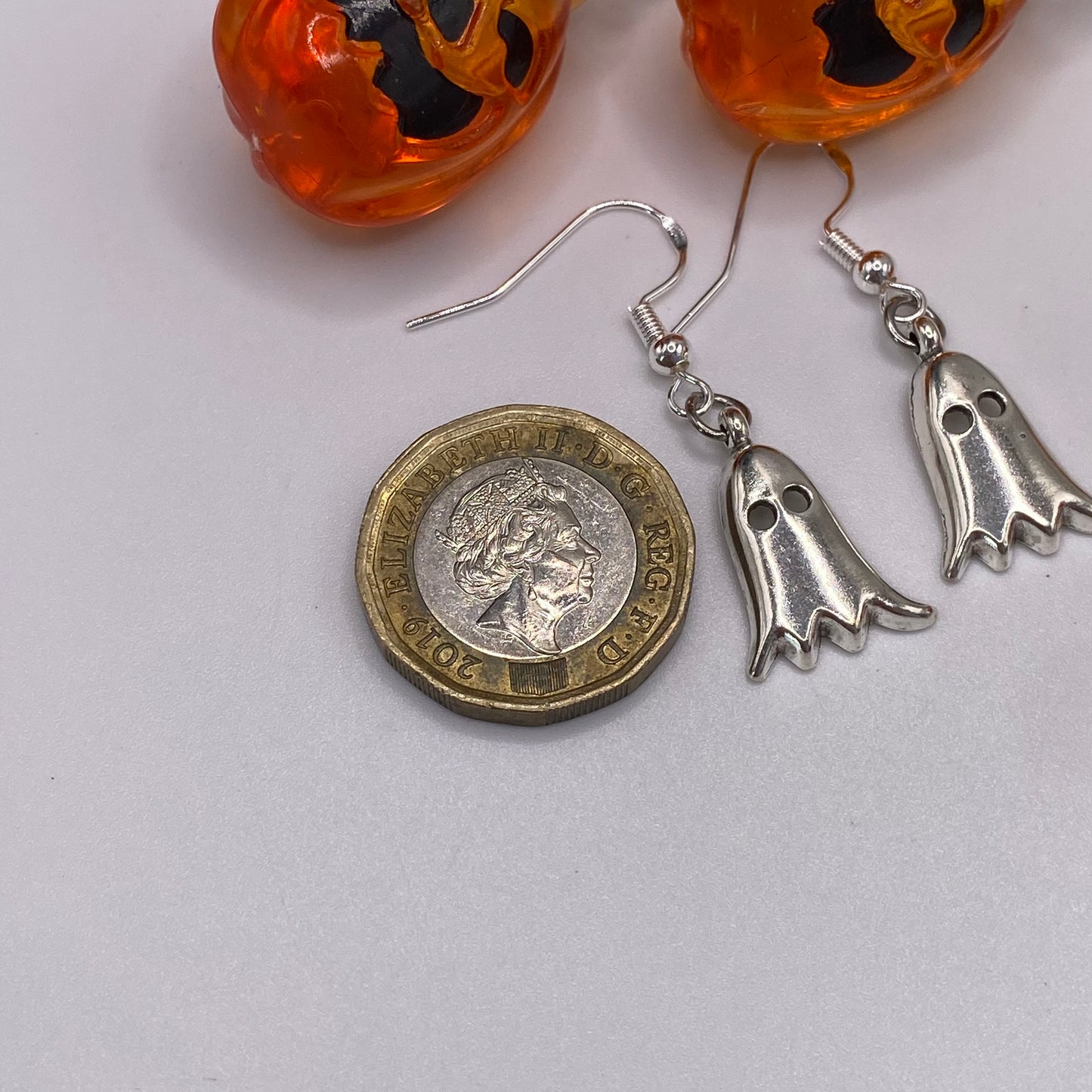 Silver Ghost Earrings