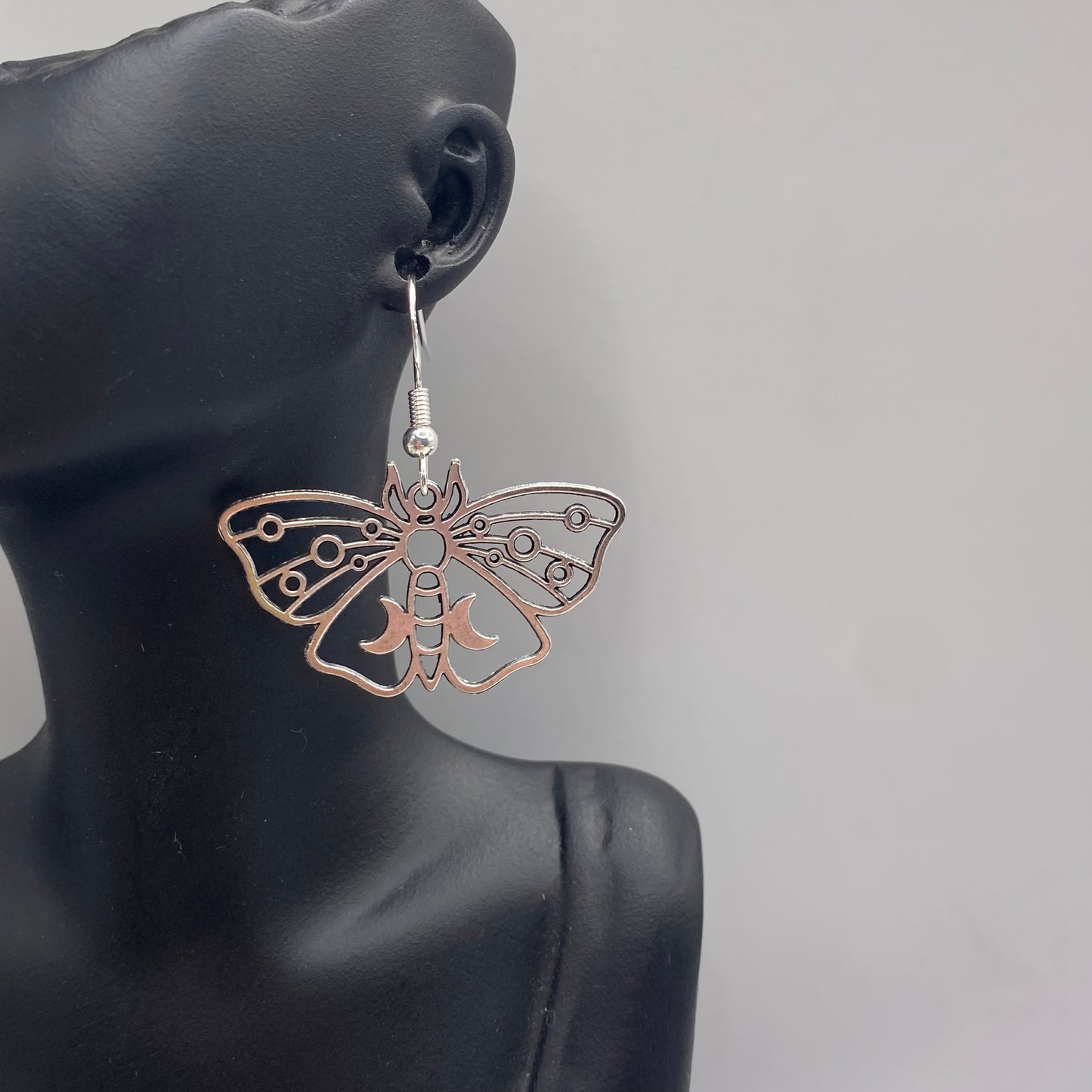 Outline Moth Earrings