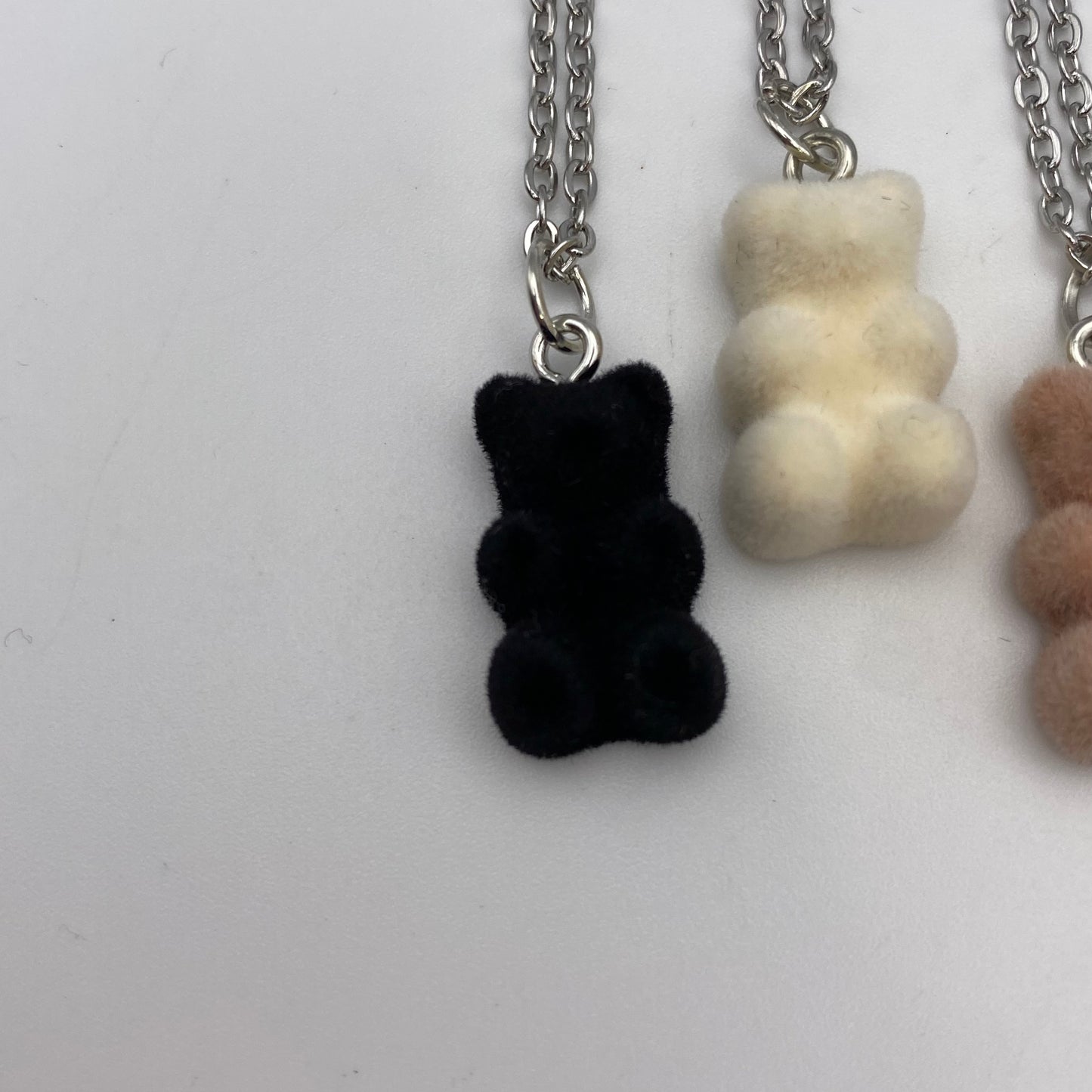 Fuzzy Felt Gummy Bear Necklaces