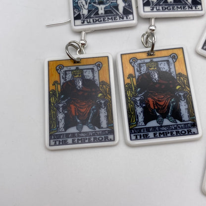 Colourful Tarot Card Earrings