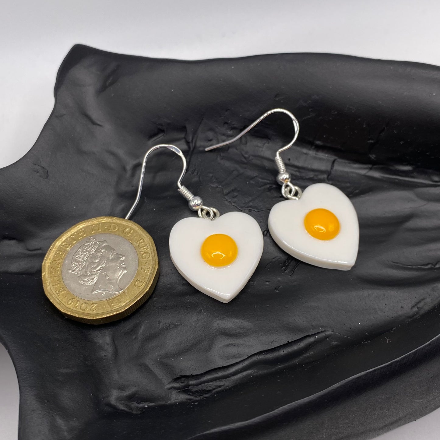 Eggs Heart Yolk Earrings