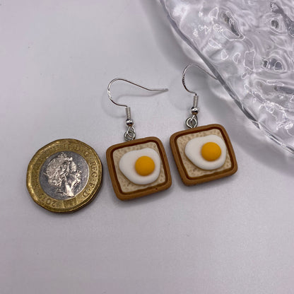 Eggs on Toast Earrings