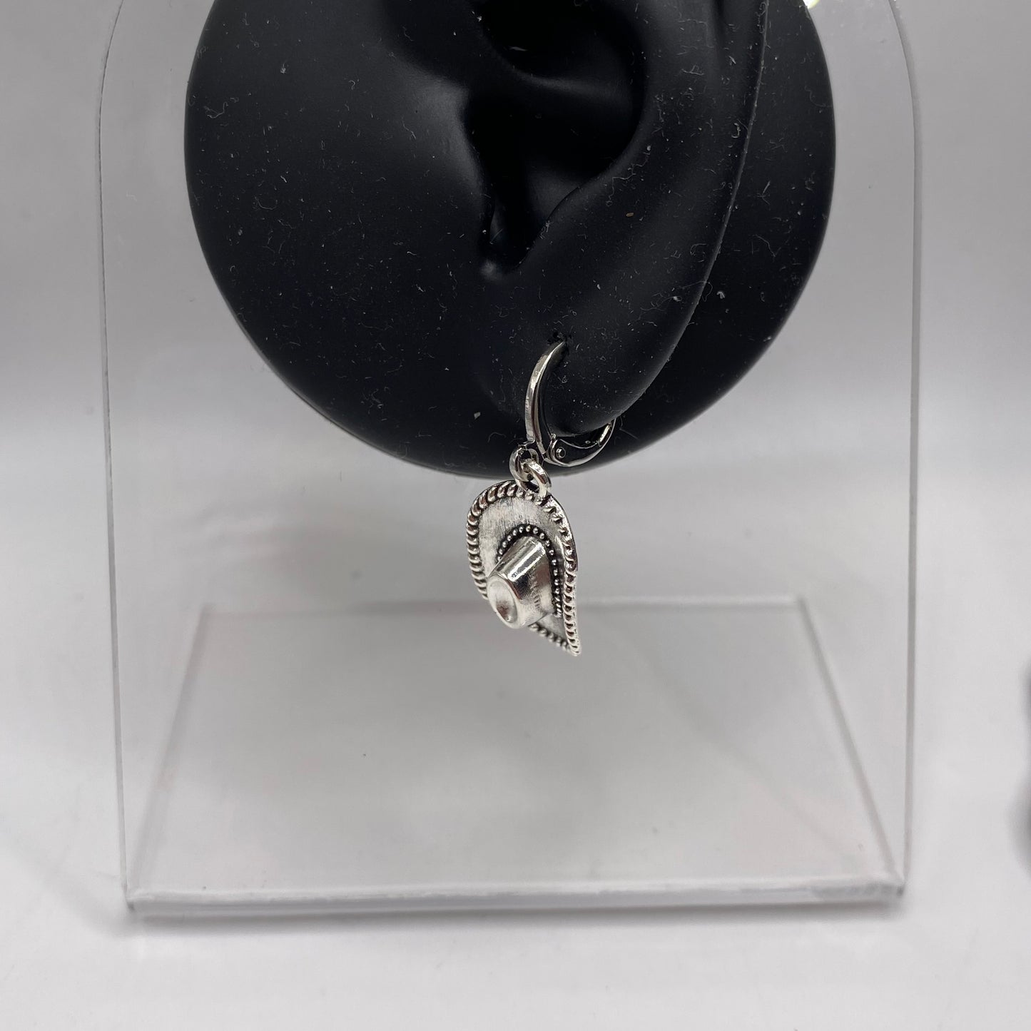 Cowboy Hat Huggie Hoop Earrings