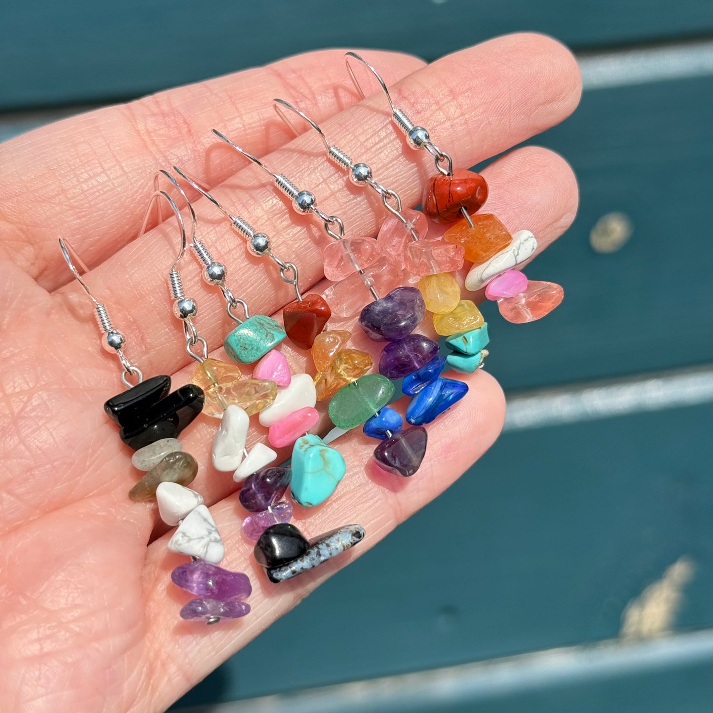 Rainbow Crystal Earrings