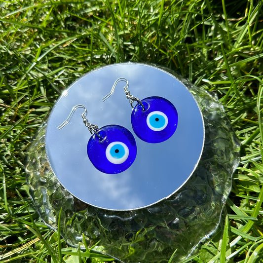 Large Evil Eye Earrings