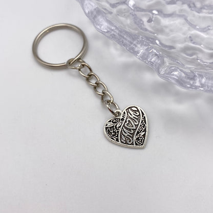 Mam/ Mum/ Mom Heart Keyring