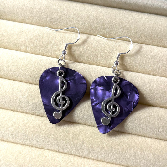 Guitar Music Pick Earrings