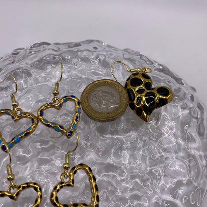 Gold Heart Earrings