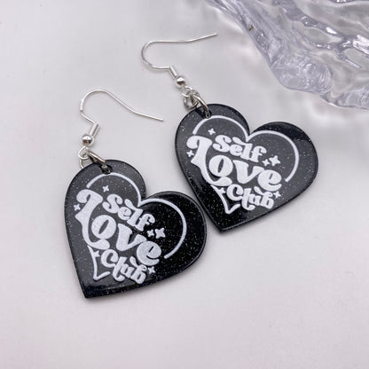 Self Love Club Heart Earrings