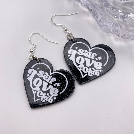 Self Love Club Heart Earrings