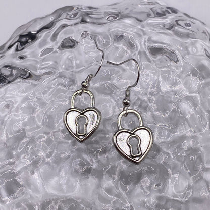 Lock Heart Earrings