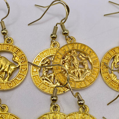 Gold Image Star Sign Earrings