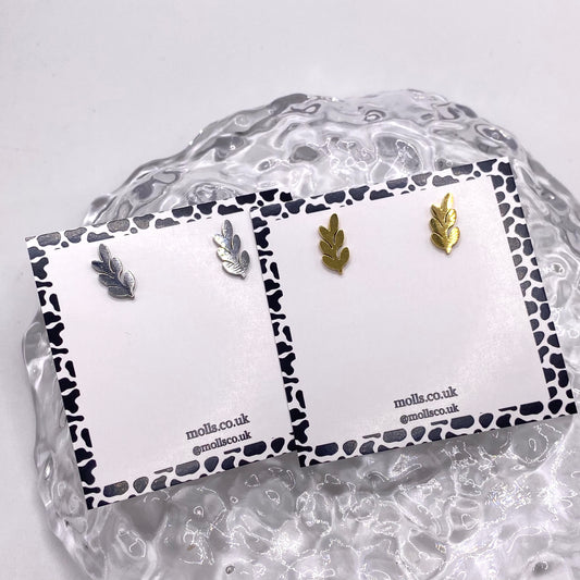 Leaf Stud Earrings