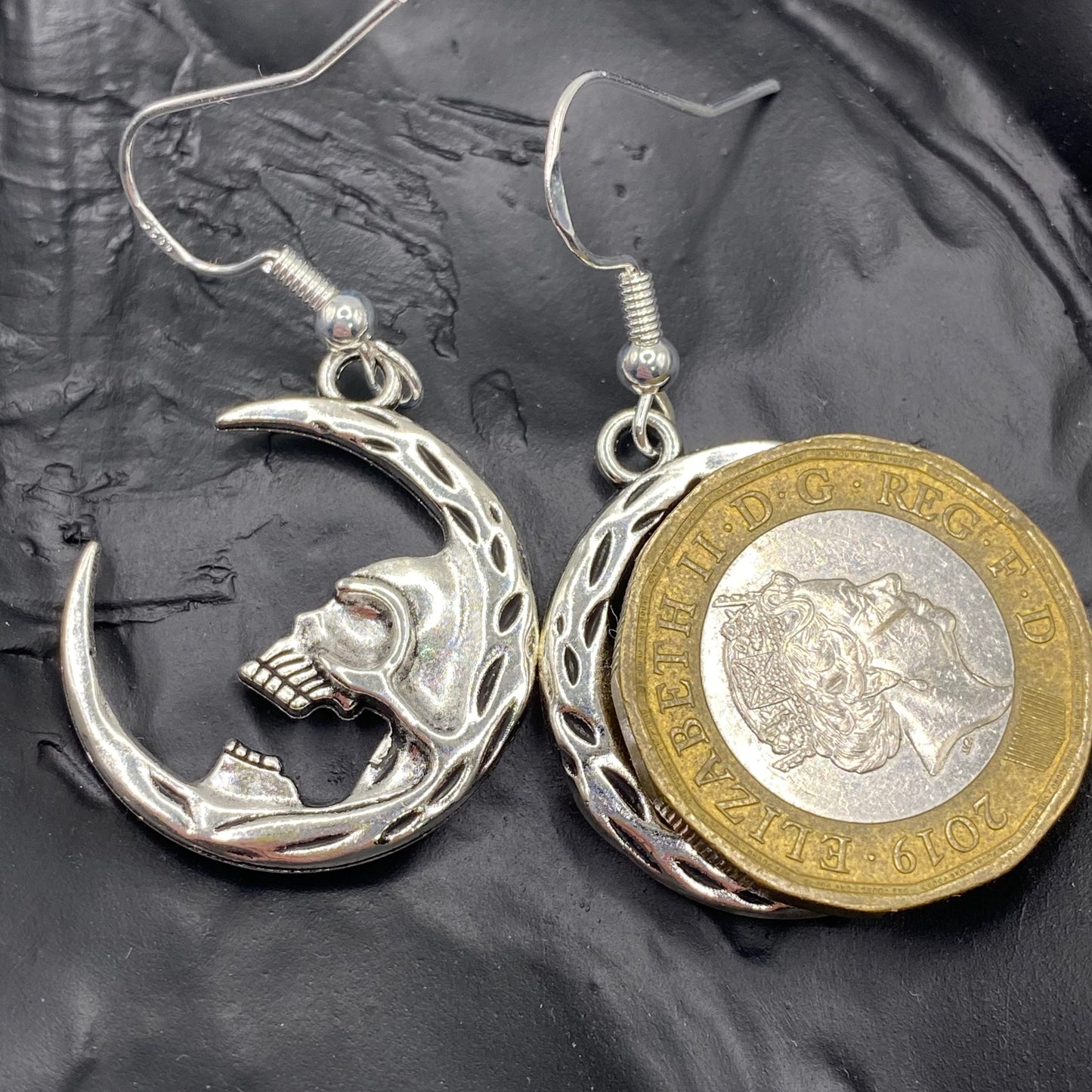 Moon Skull Earrings