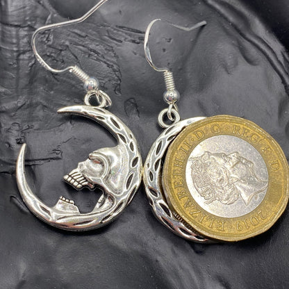 Moon Skull Earrings