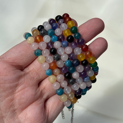 Round Rainbow Crystal Bracelets