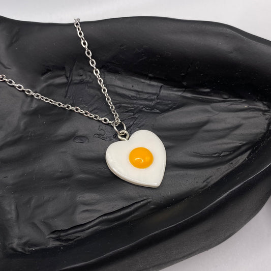 Egg Heart Yolk Necklace