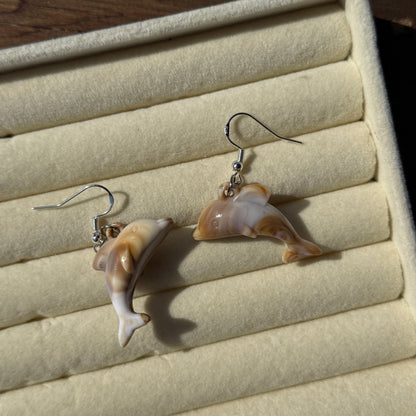 Beachy Shell Print Earrings