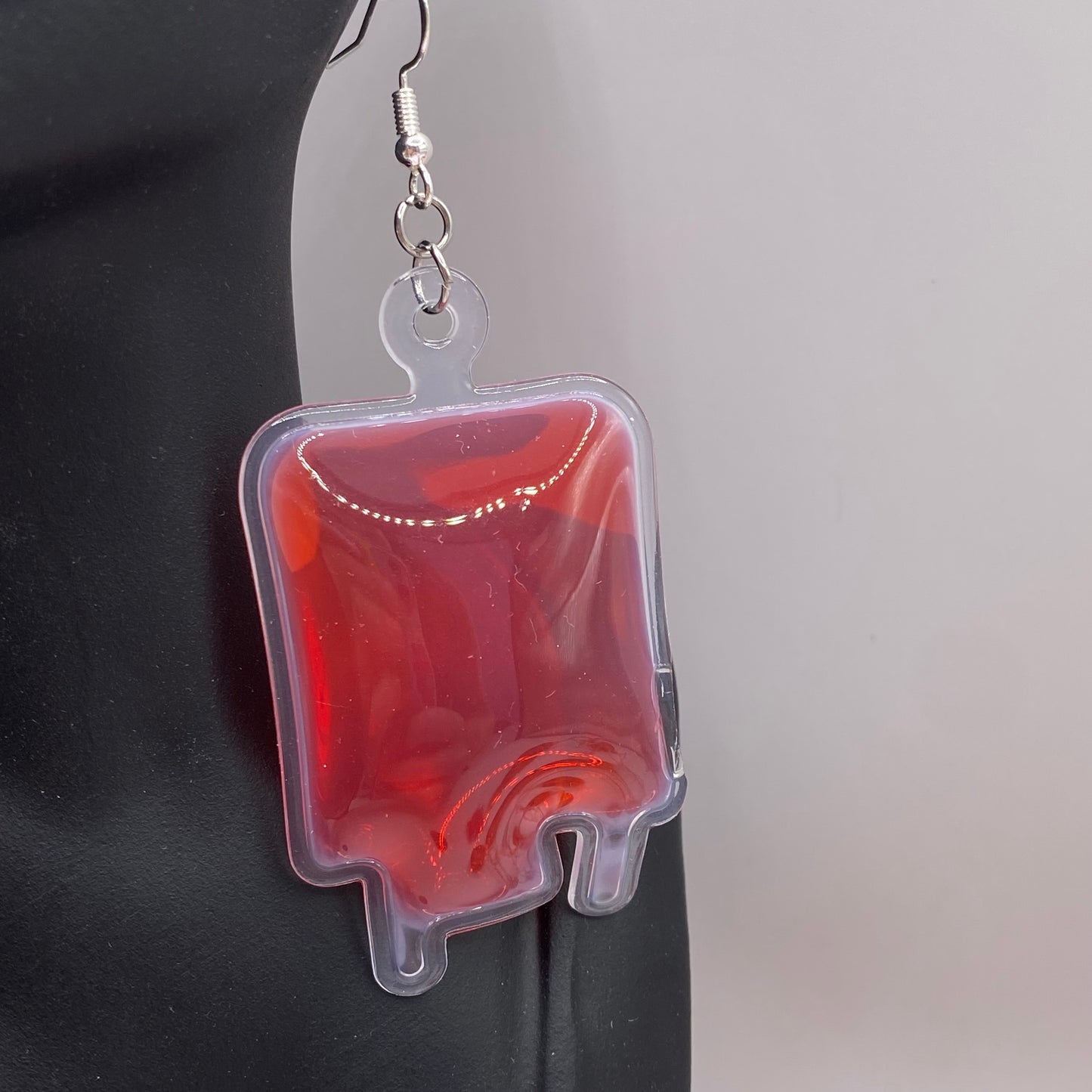 Blood Bag Earrings