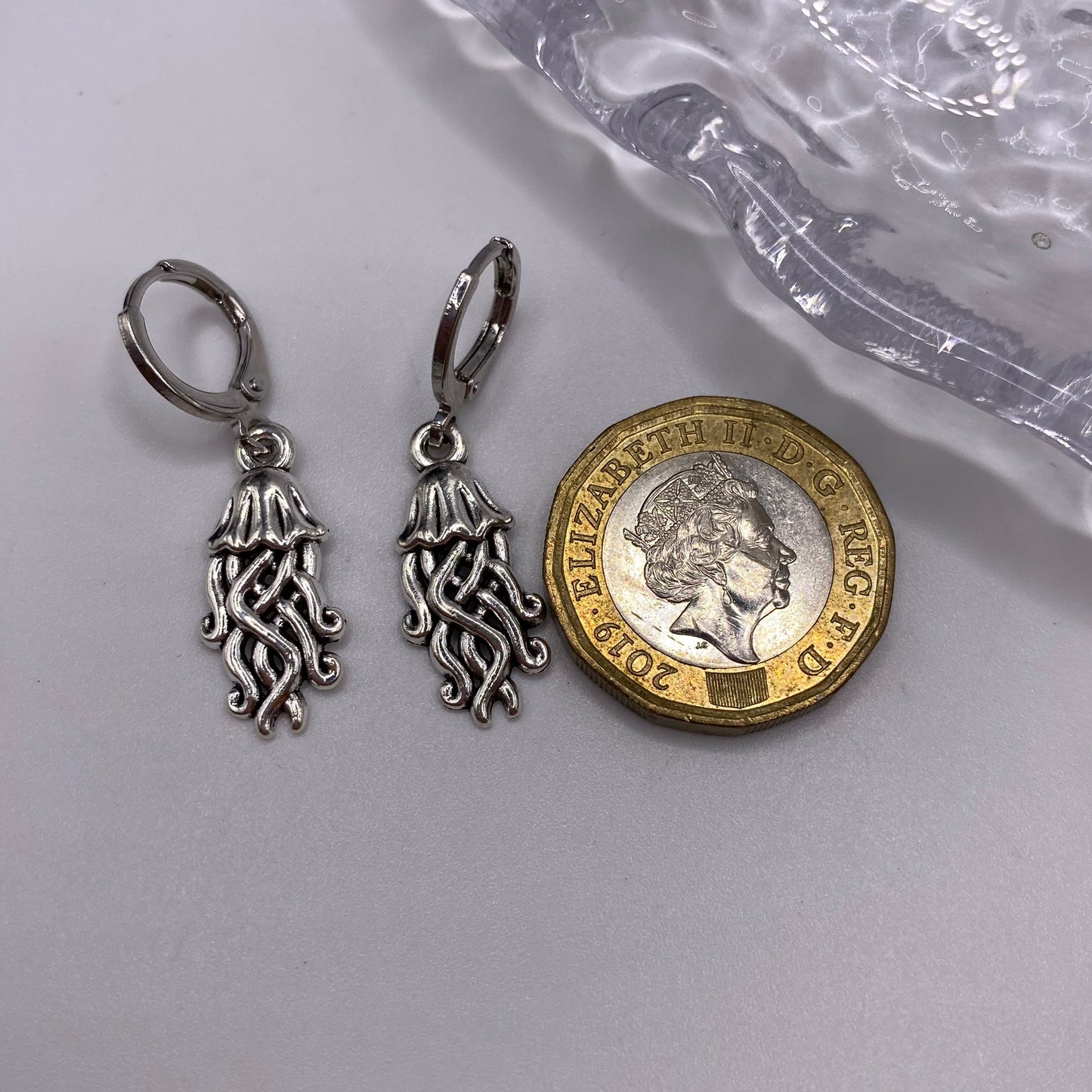 Jellyfish Huggie Hoop Earrings
