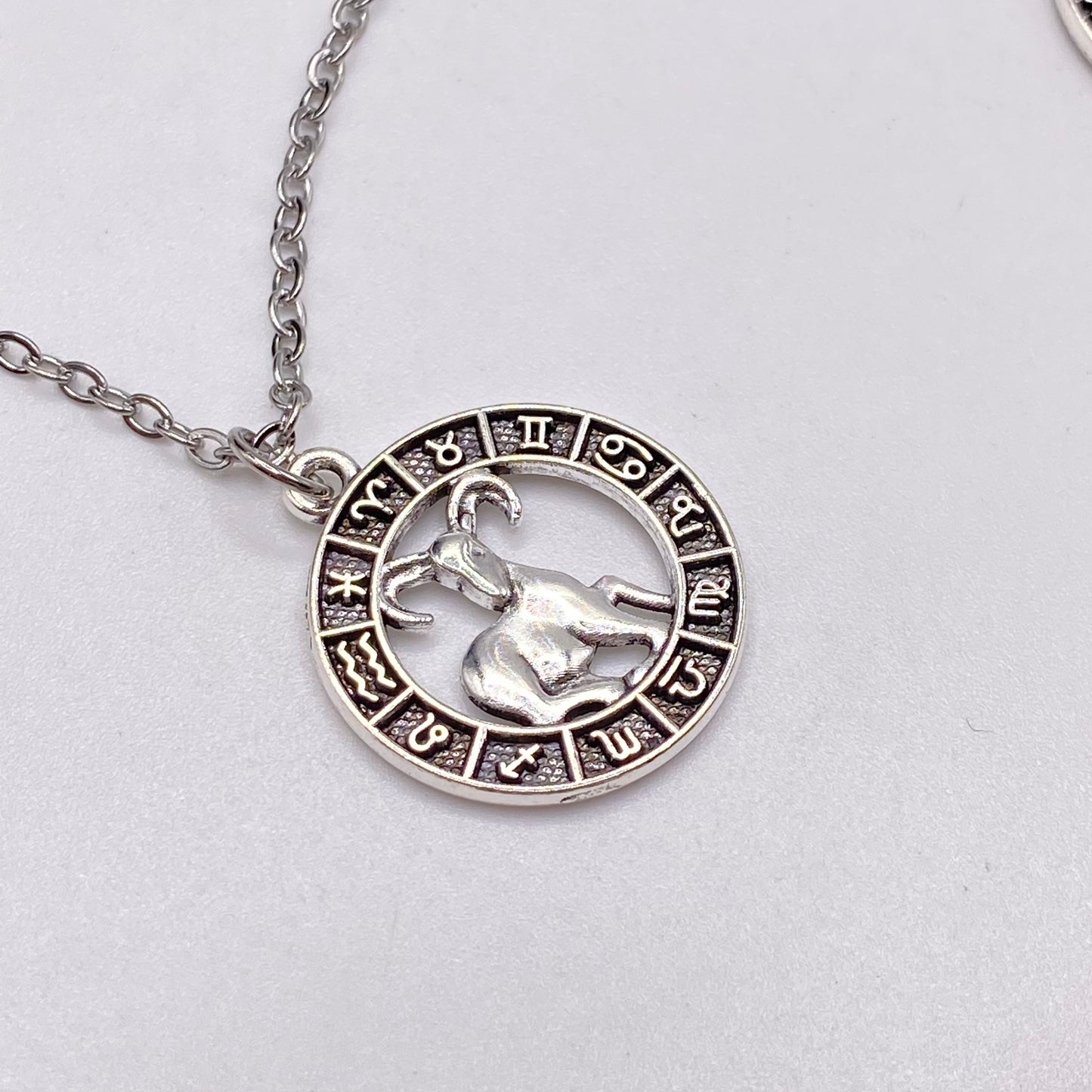 Silver Image Star Sign Necklaces