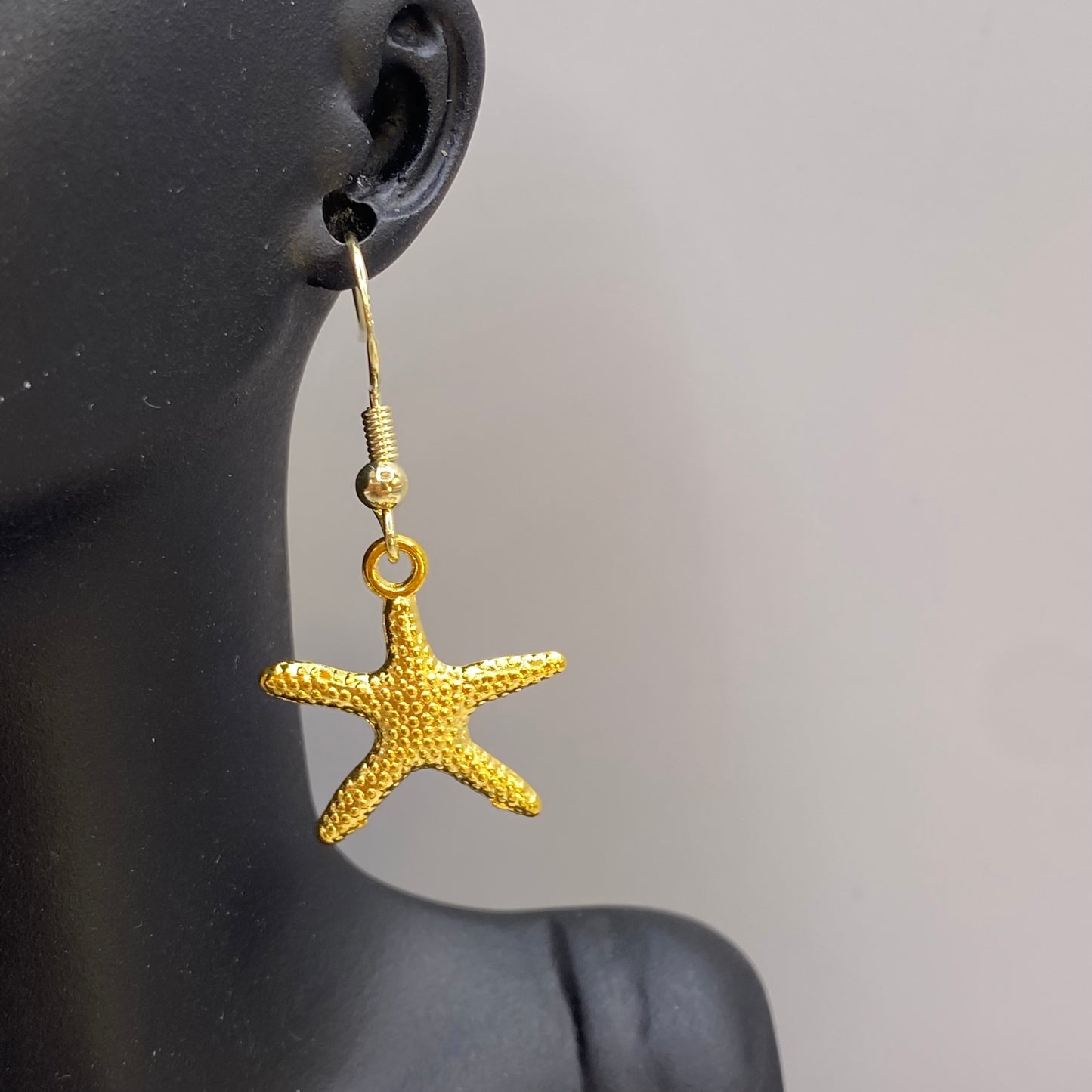 Gold Starfish Earrings