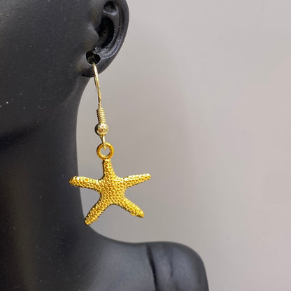 Gold Starfish Earrings