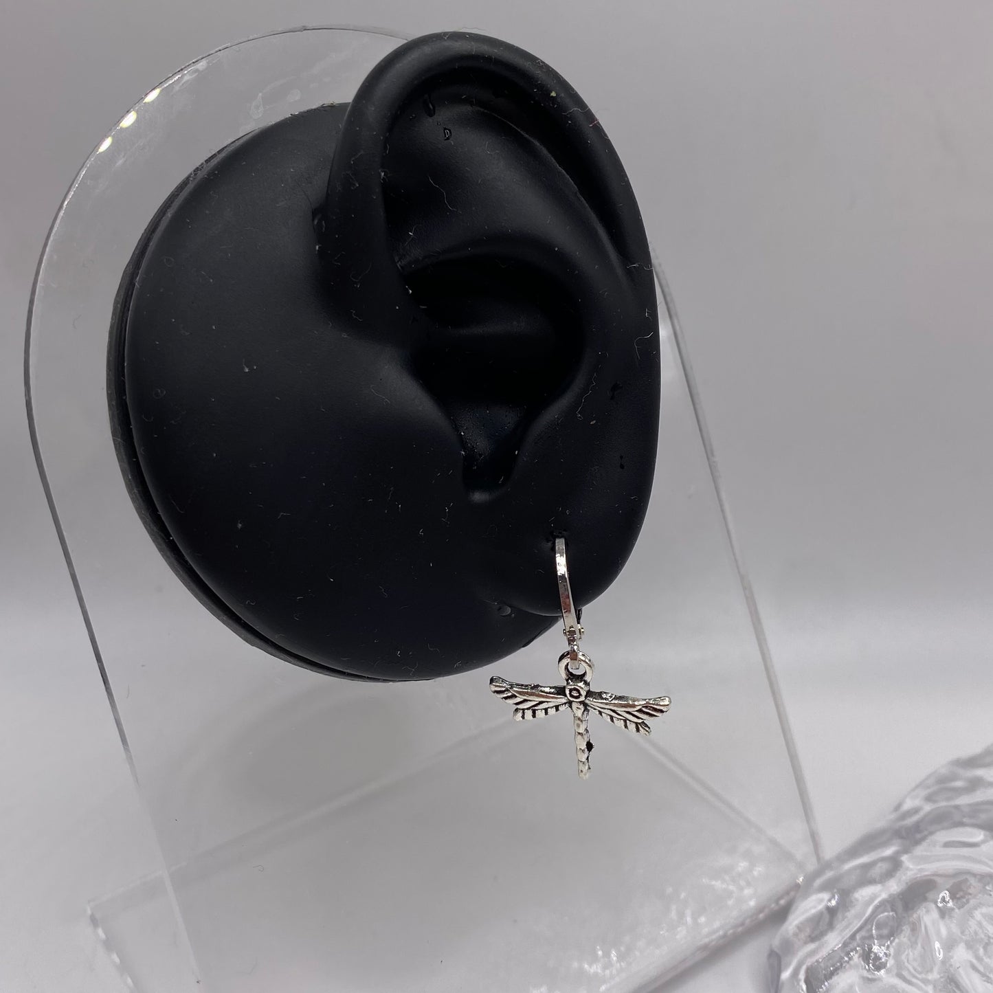 Small Dragonfly Huggie Hoop Earrings