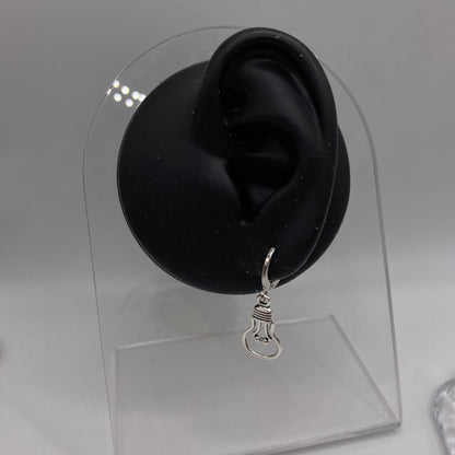 Lightbulb Huggie Hoop Earrings
