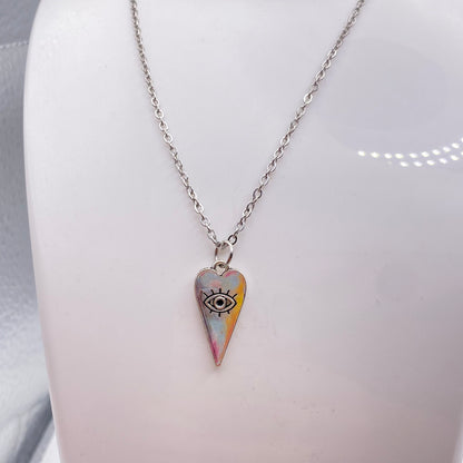 Heart Evil Eye Necklace