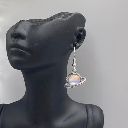 Holographic Planet Earrings