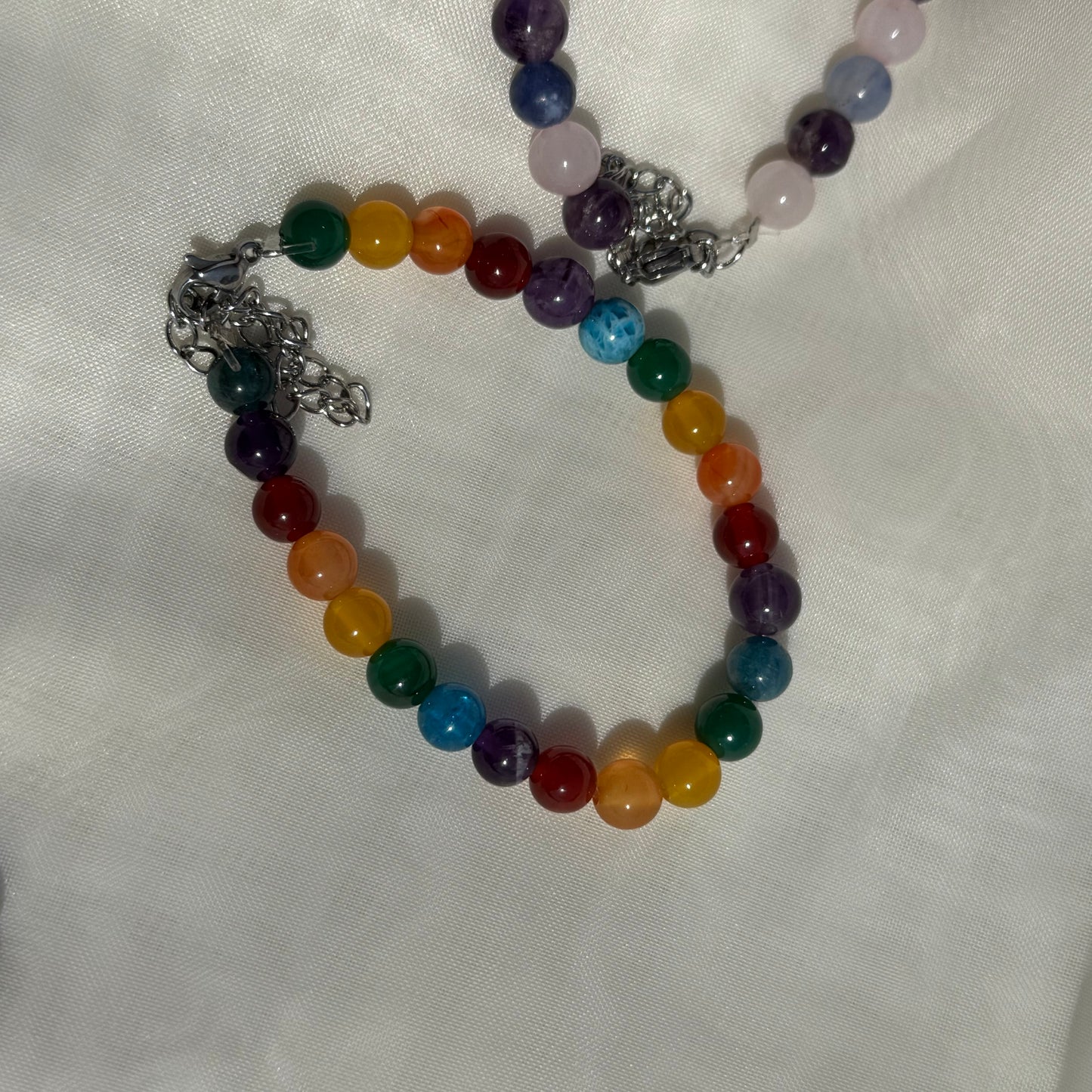 Round Rainbow Crystal Bracelets